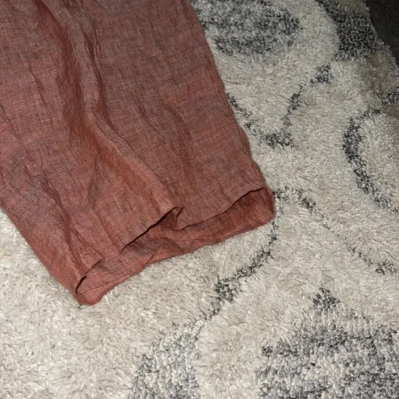 Flax 100% Linen Wide leg Pants - Picture 3 of 3